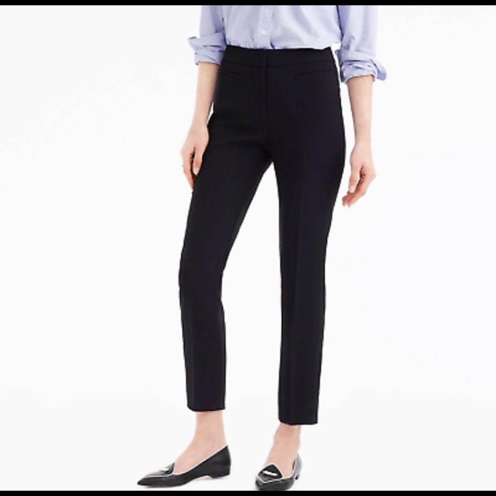 J.Crew French Girl Slim Crop Pant 365 Crepe Navy